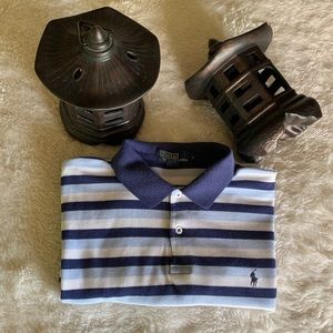 Men’s Polo by Ralph Lauren Blue Striped Shirt